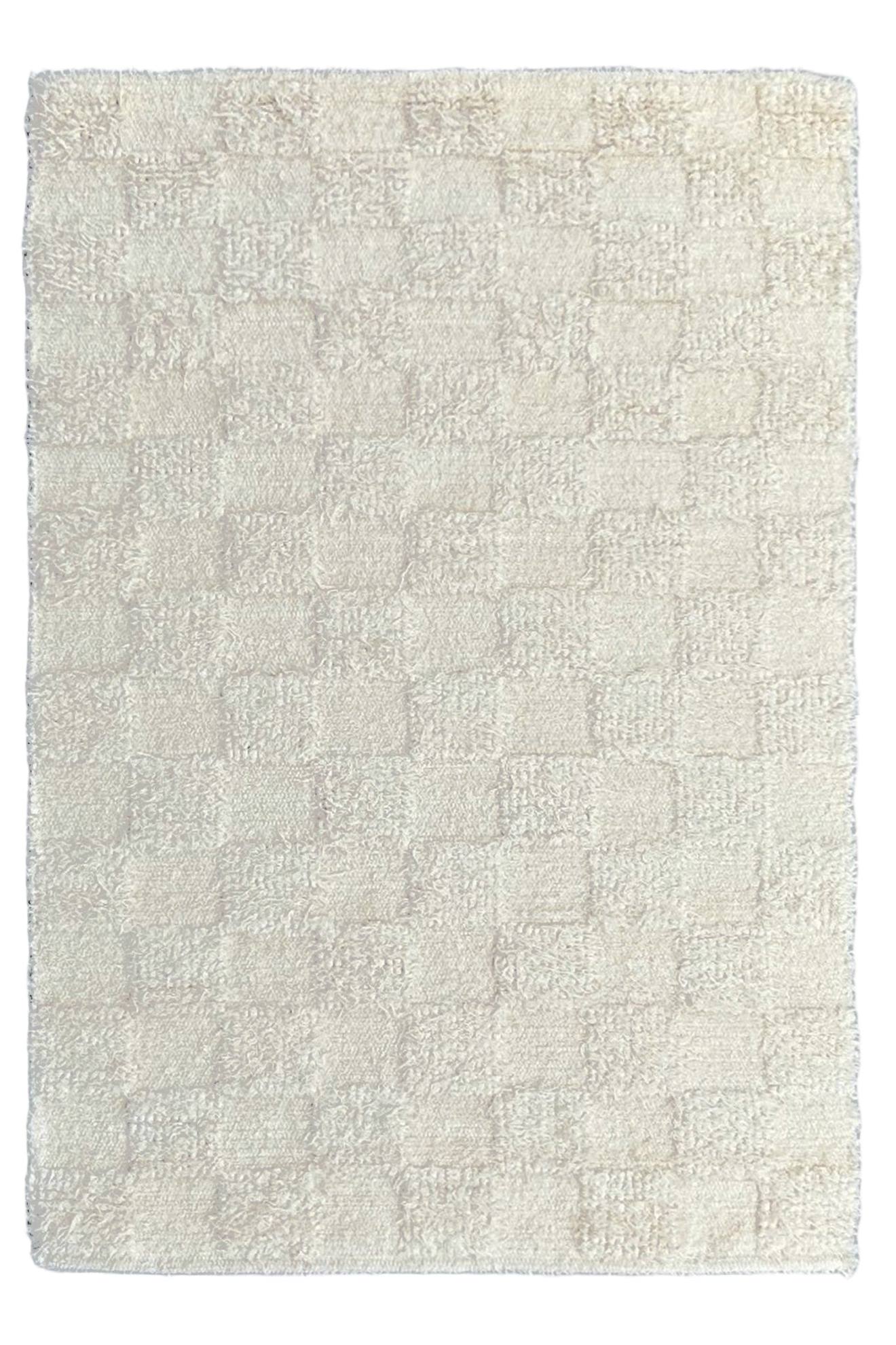 Tapis En Coton Recyclé Tissé À La Main Suave Beige