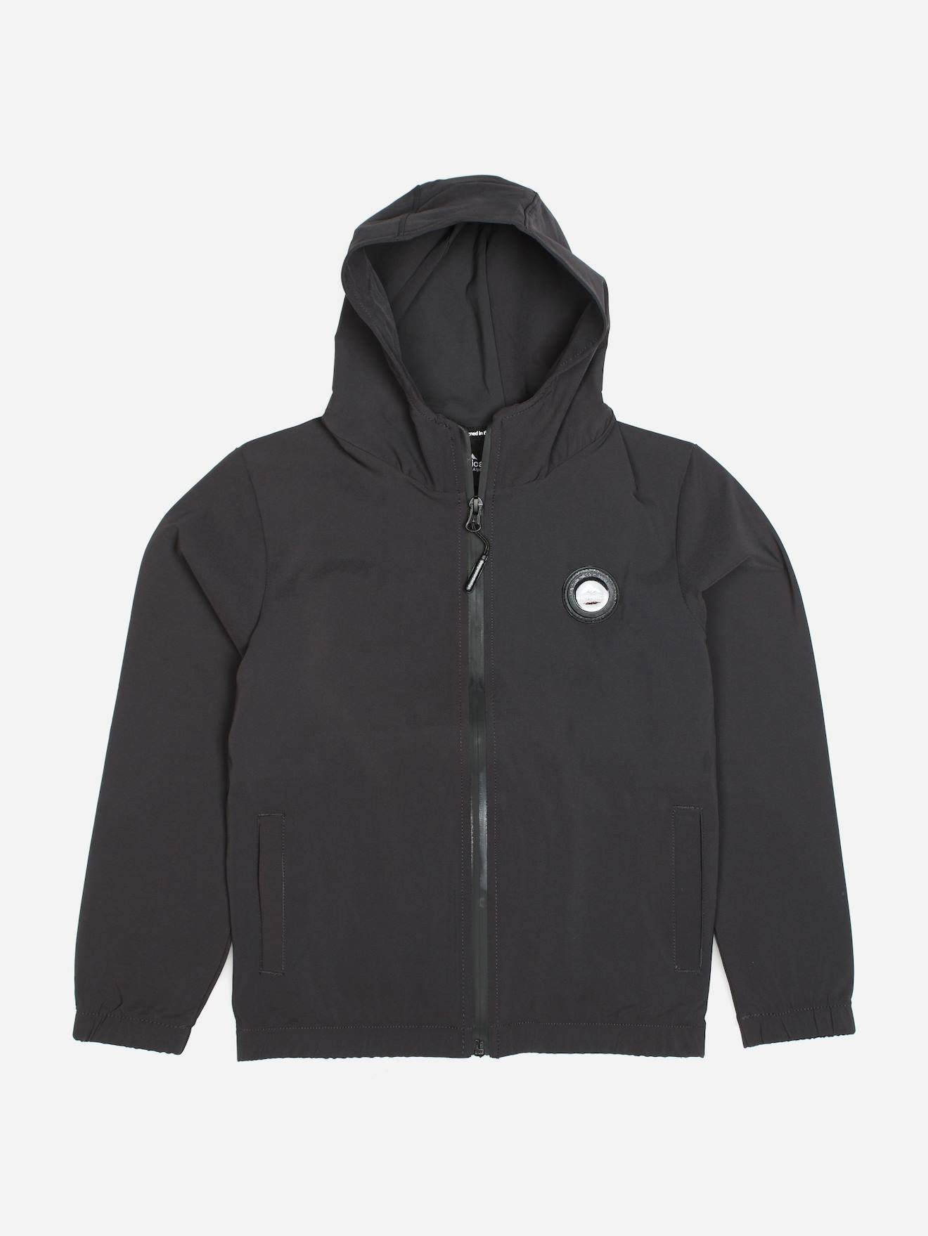 Veste Zippé À Capuche Gris Foncé