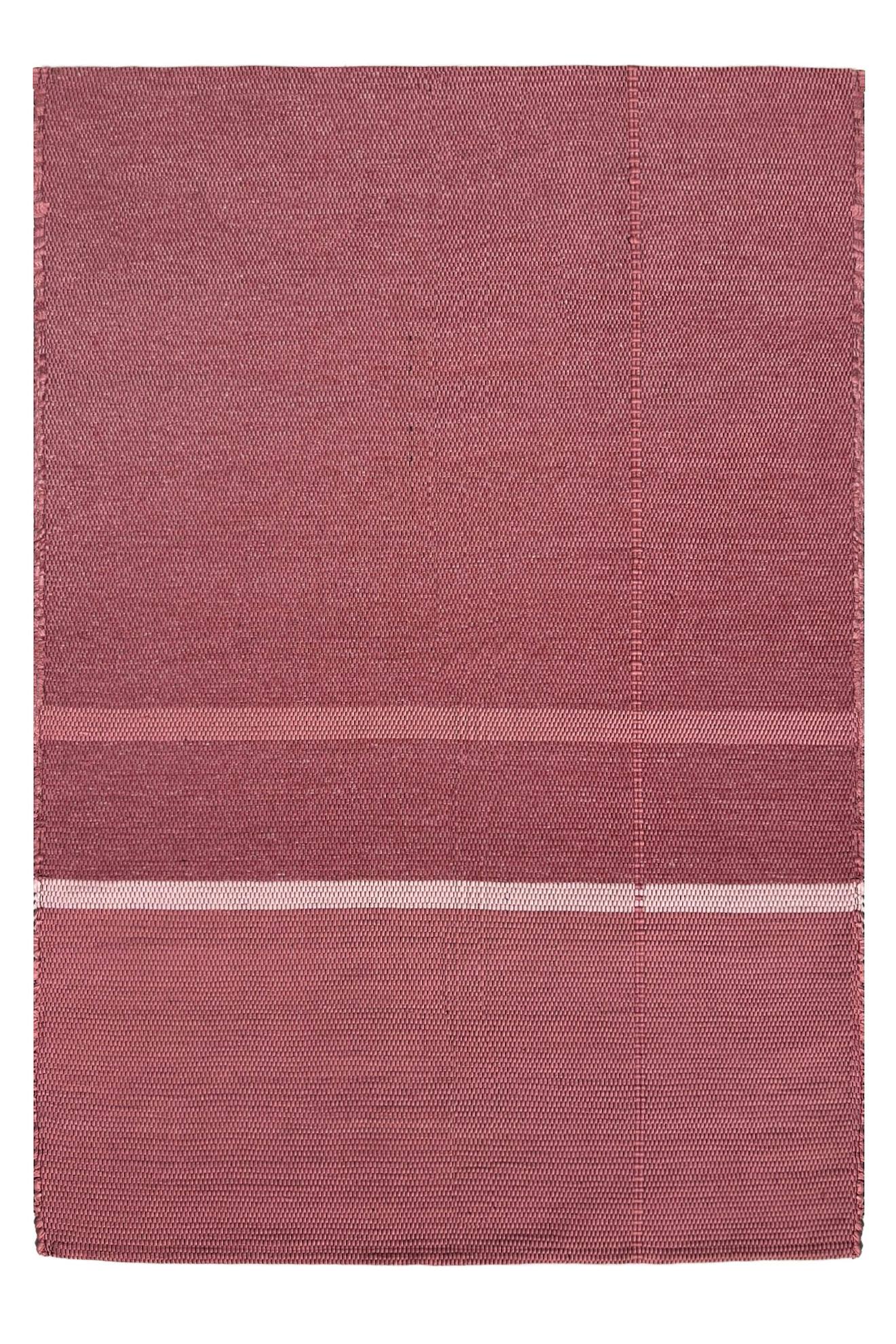 Tapis En Fibres Recyclées Tissé À La Main Leonor Rose