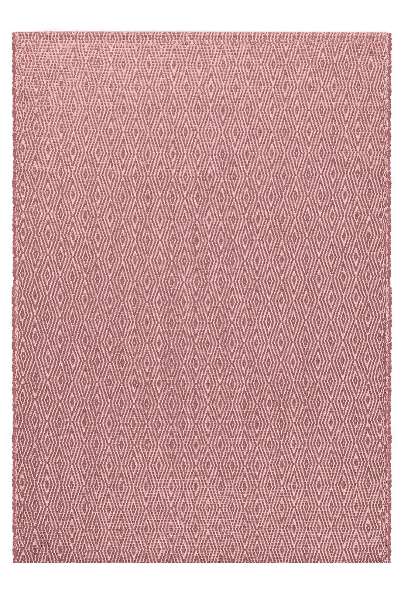 Tapis En Fibres Recyclées Tissé À La Main Pessoa Rose