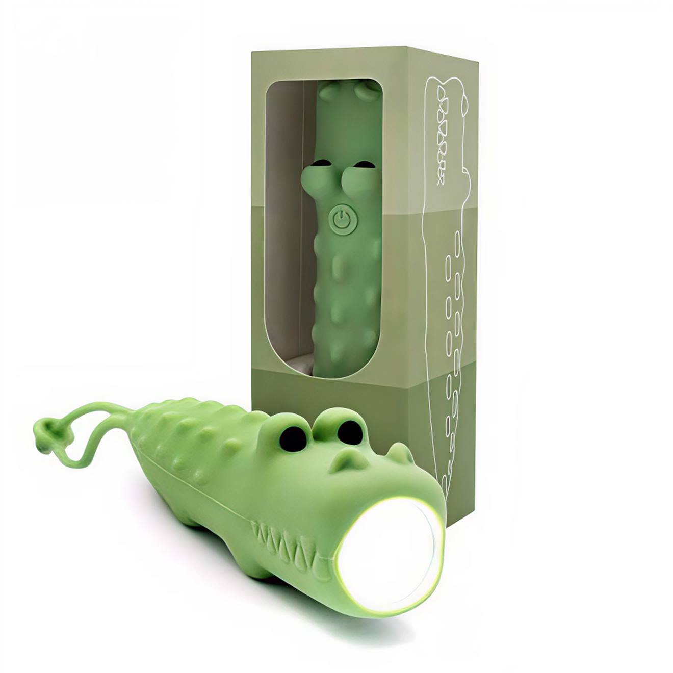 Lampe Torche Animaux En Silicone Pour Enfants Vert