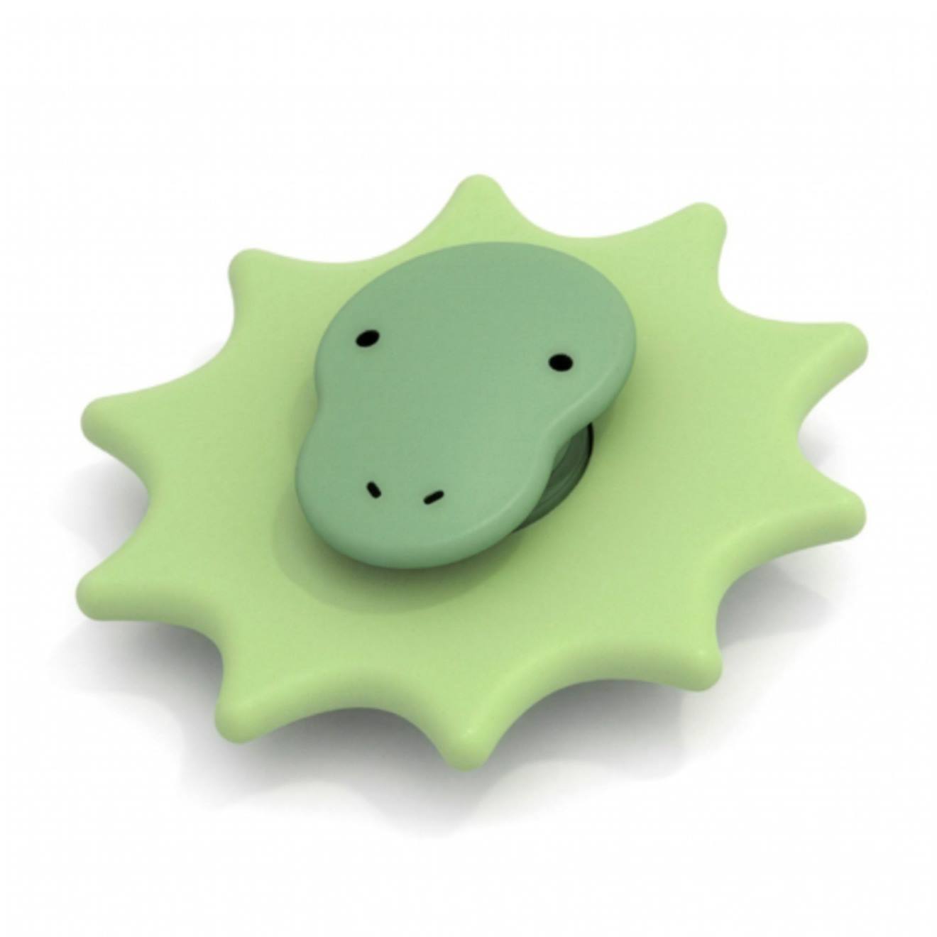 Jouet d'éveil spinner à ventouse dinosaure vert clair, dinosaure
