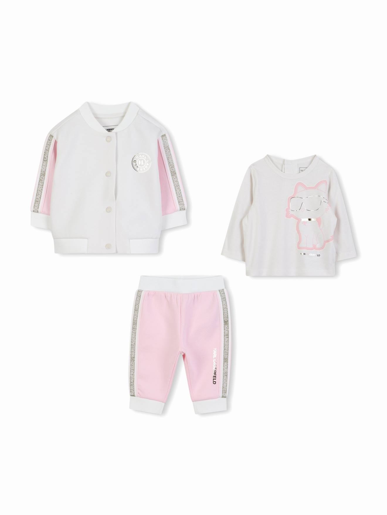 Ensemble 3 Pièces T-shirt À Manches Longues