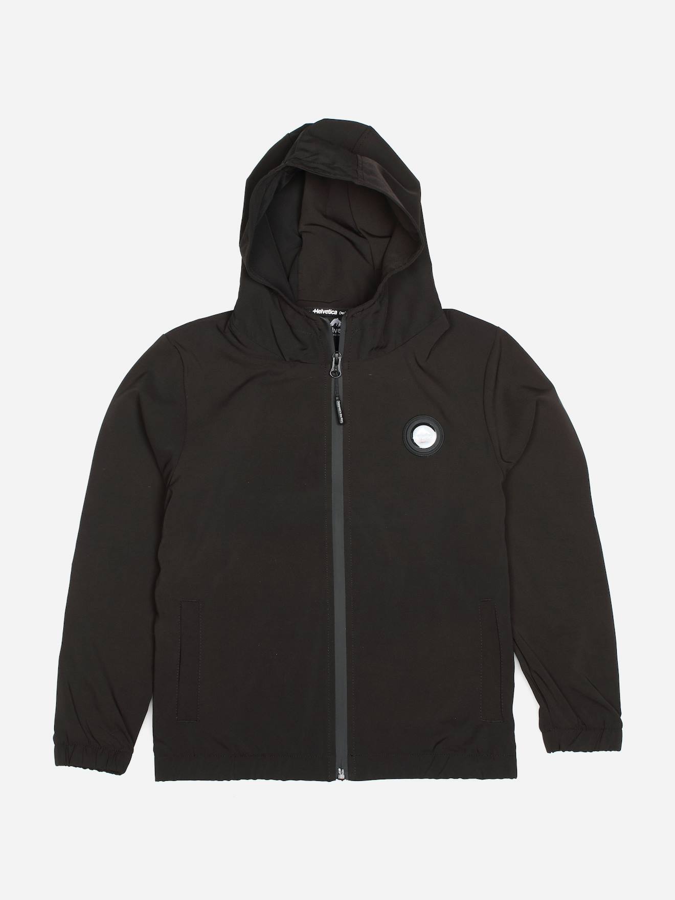 Veste Zippé À Capuche Noir