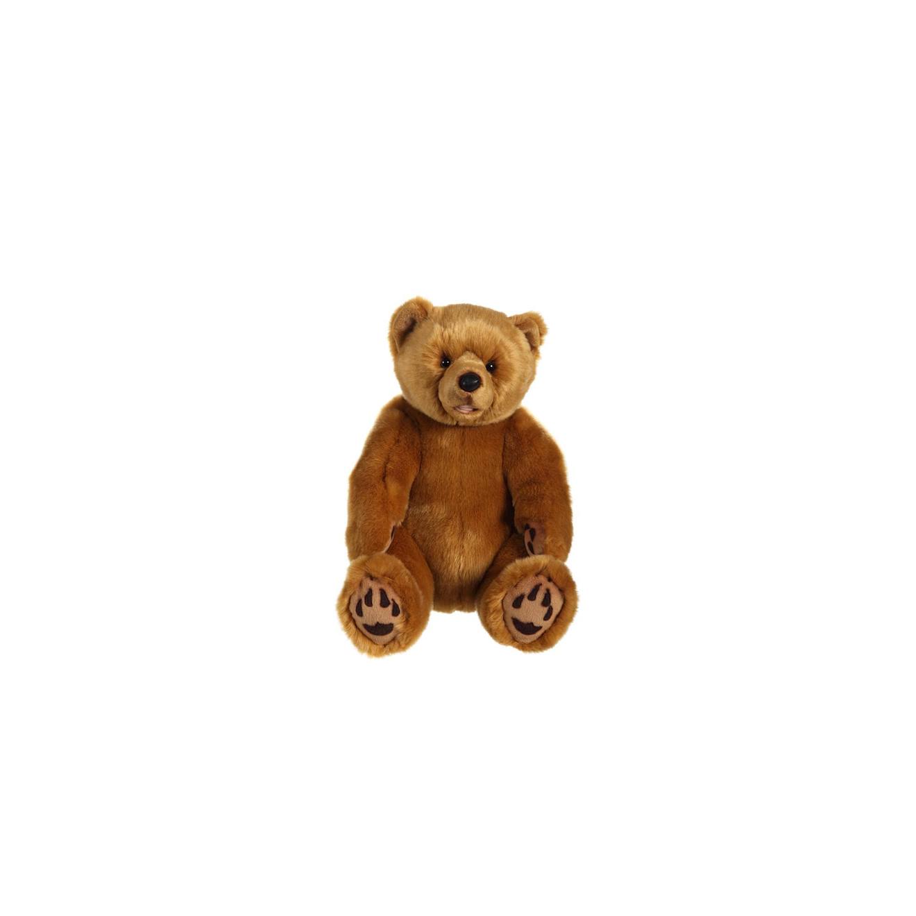 Peluche - Ours Grizzly Assis Brun - 42 Cm Marron Clair