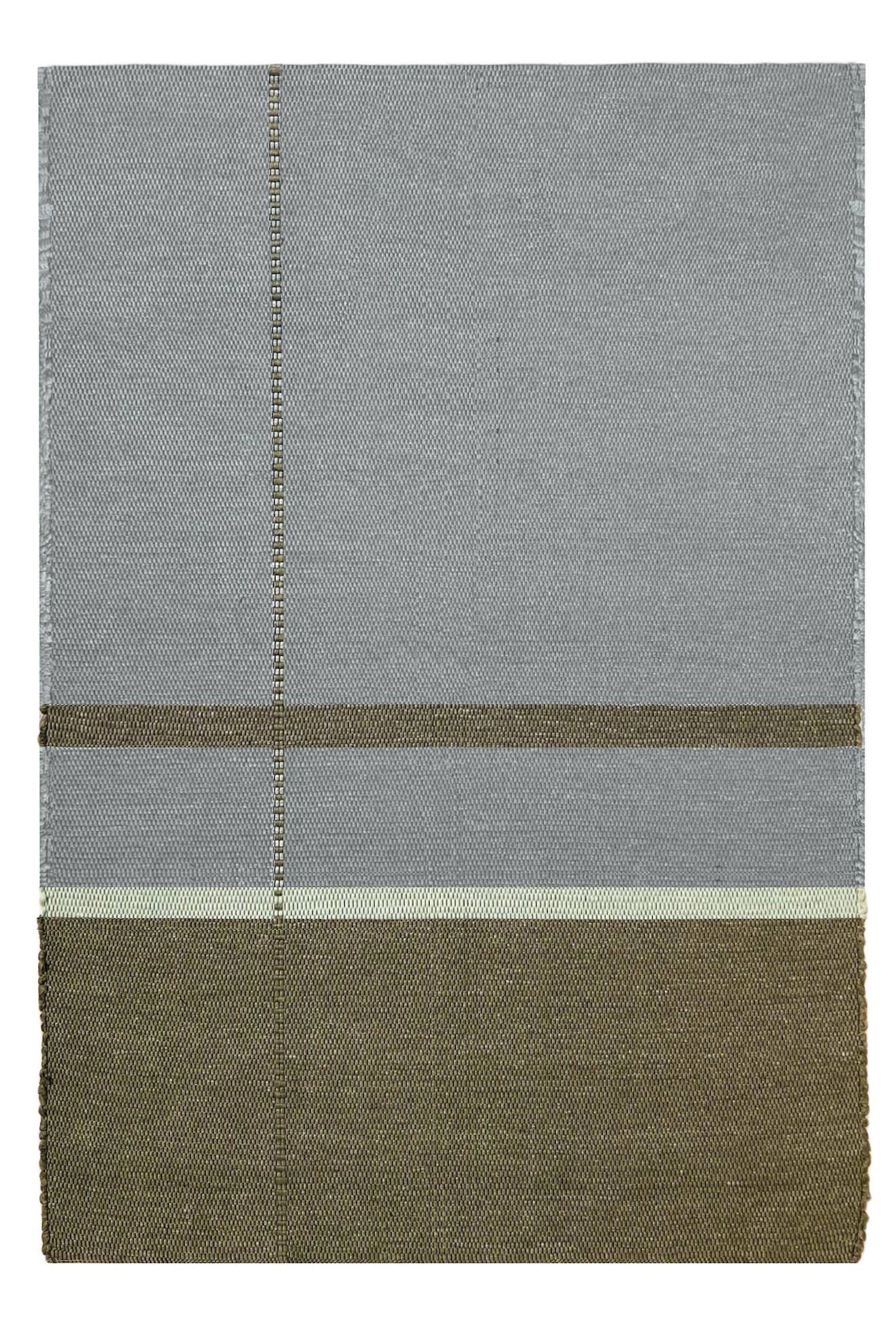 Tapis En Fibres Recyclées Tissé À La Main Leonor Vert