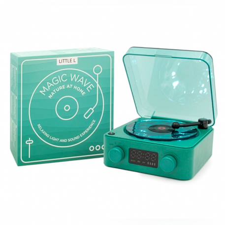 Little Lights - Veilleuse Tourne-disque Sensoriel Magic Wave Vert