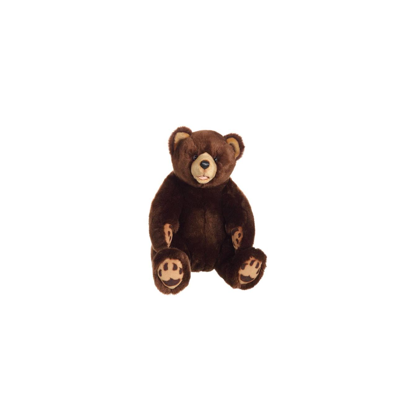 Peluche - Ours Grizzly Assis Brun - 42 Cm Marron