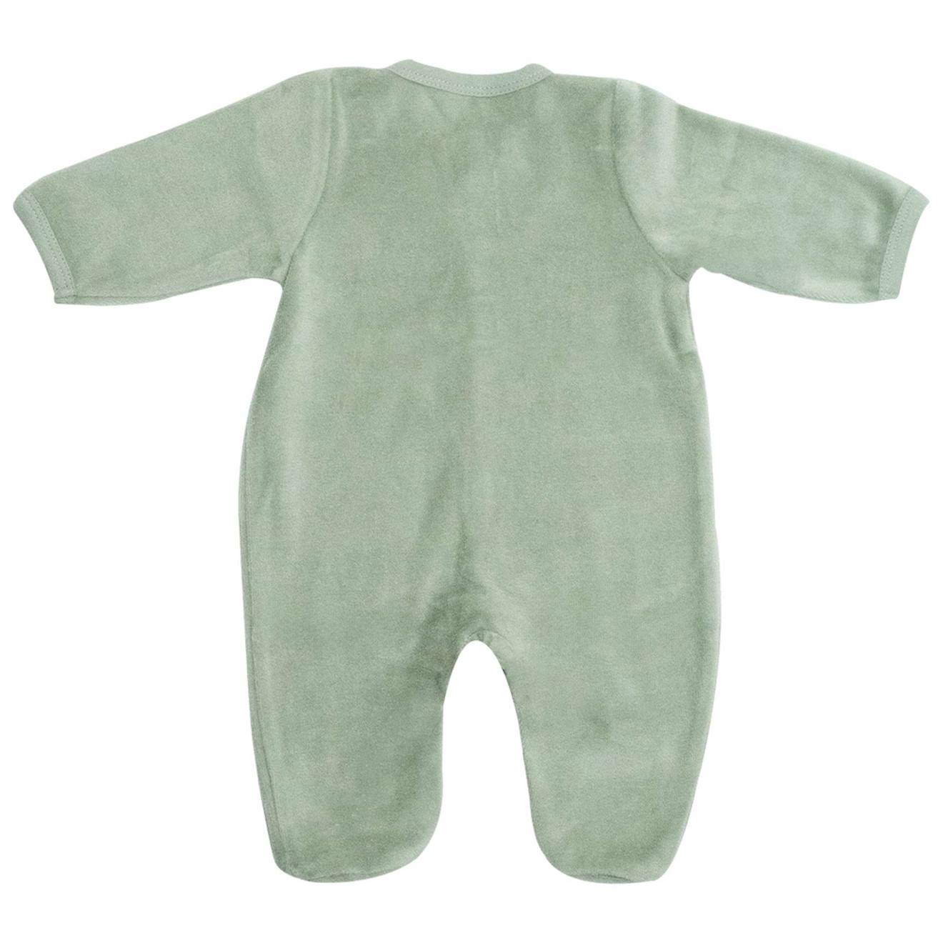 Pyjama Naissance Ouverture Devant Vert (Trois Kilos Sept) - Image 2