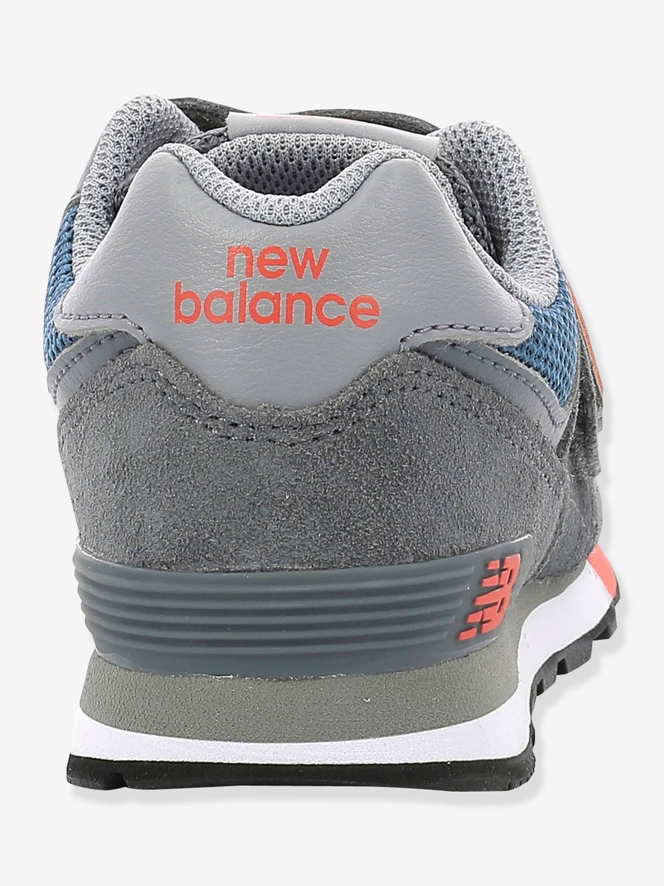 Baskets Scratchees Cuir Bebe Garcon 574 New Balance Gris New Balance
