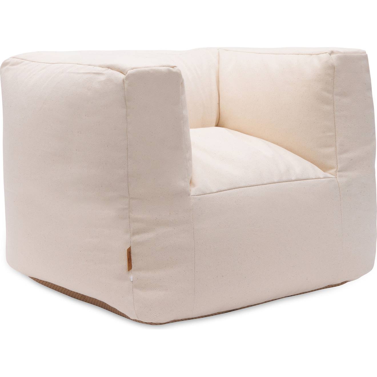 Fauteuil Pouf Enfant Beige, Écru (Jollein) - Image 1