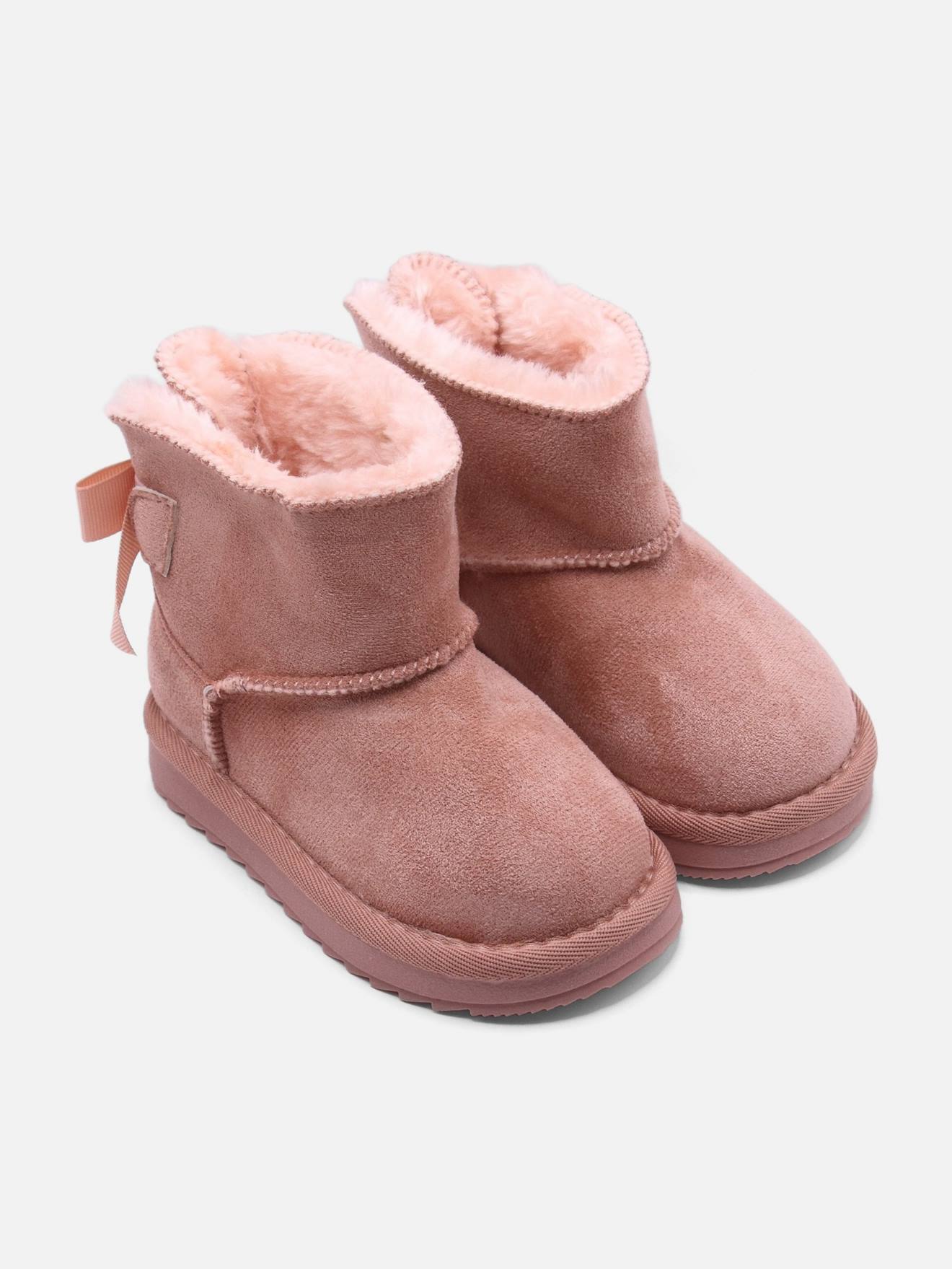 Bottines À Noeuds Rose