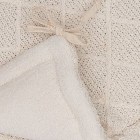 Tour de lit cosy knit biscuit (pour lits 60 x 120 ou 70 x 140 cm) Beige+Ecru+Marron 4 - vertbaudet enfant 