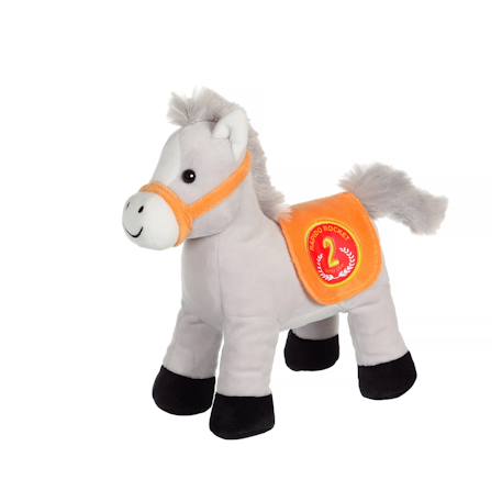 Peluche - race poneez sonore 22cm Bleu+Bleu clair+Corail+Foncé - Bleu clair+Jaune+Jaune - orange+Jaune - rouge+Orange+Rouge+Rouge - violet+Vert+Violet 29 - vertbaudet enfant 