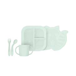 Puériculture-Coffret repas vaisselle menthe - jouet éducatif pour enfants