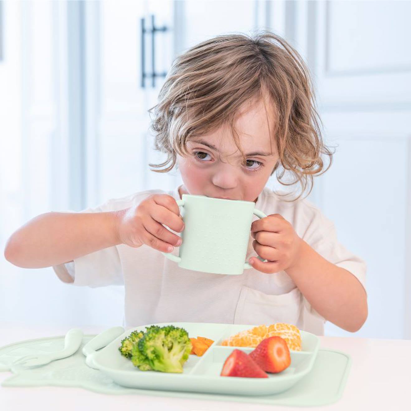 Coffret Repas Vaisselle Menthe - Jouet Éducatif Pour Enfants Multi-coloured (Miniland) - Image 1