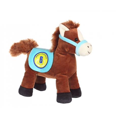 Peluche - race poneez sonore 22cm Bleu+Bleu clair+Corail+Foncé - Bleu clair+Jaune+Jaune - orange+Jaune - rouge+Orange+Rouge+Rouge - violet+Vert+Violet 14 - vertbaudet enfant 