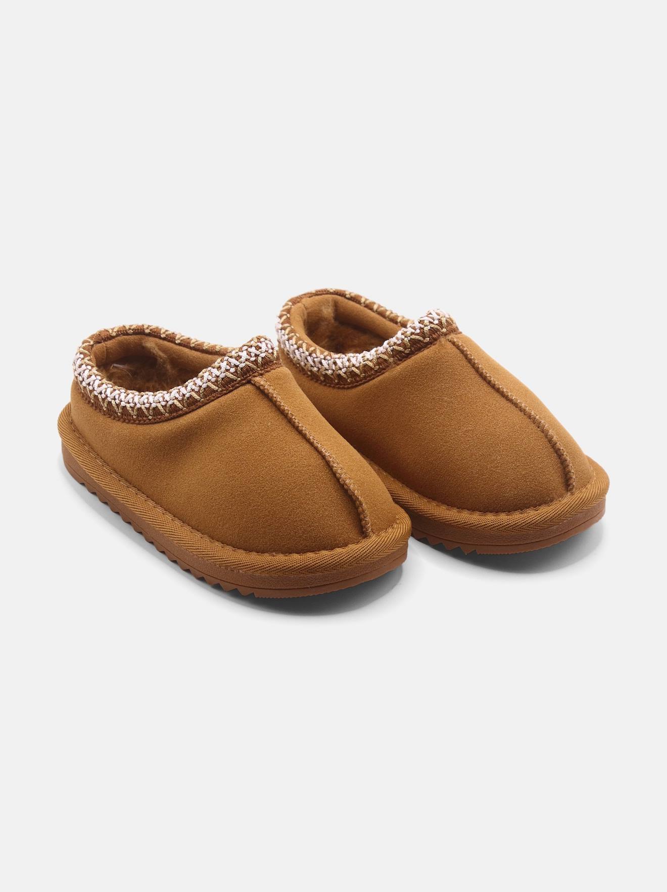 Chaussons À Enfiler Camel