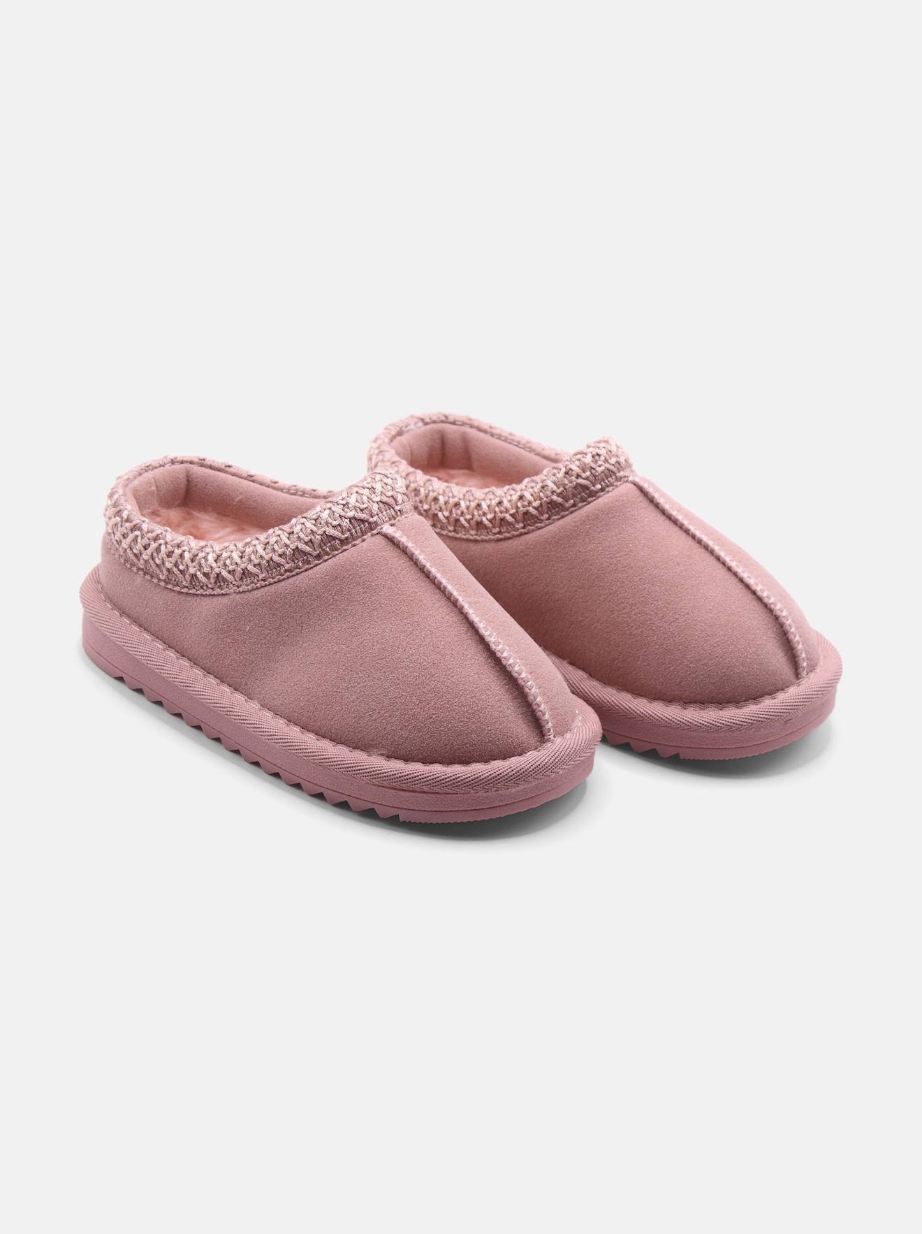 Chaussons À Enfiler Rose
