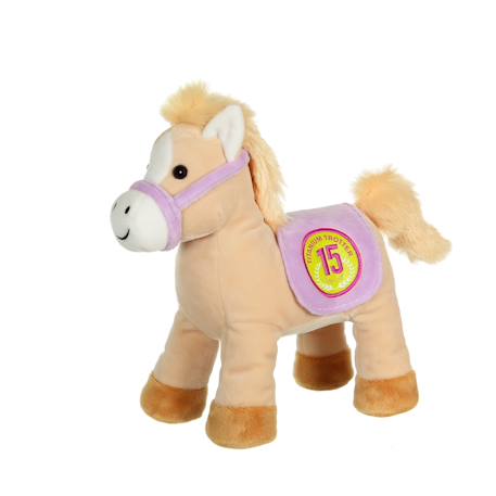 Peluche - race poneez sonore 22cm Bleu+Bleu clair+Corail+Foncé - Bleu clair+Jaune+Jaune - orange+Jaune - rouge+Orange+Rouge+Rouge - violet+Vert+Violet 46 - vertbaudet enfant 
