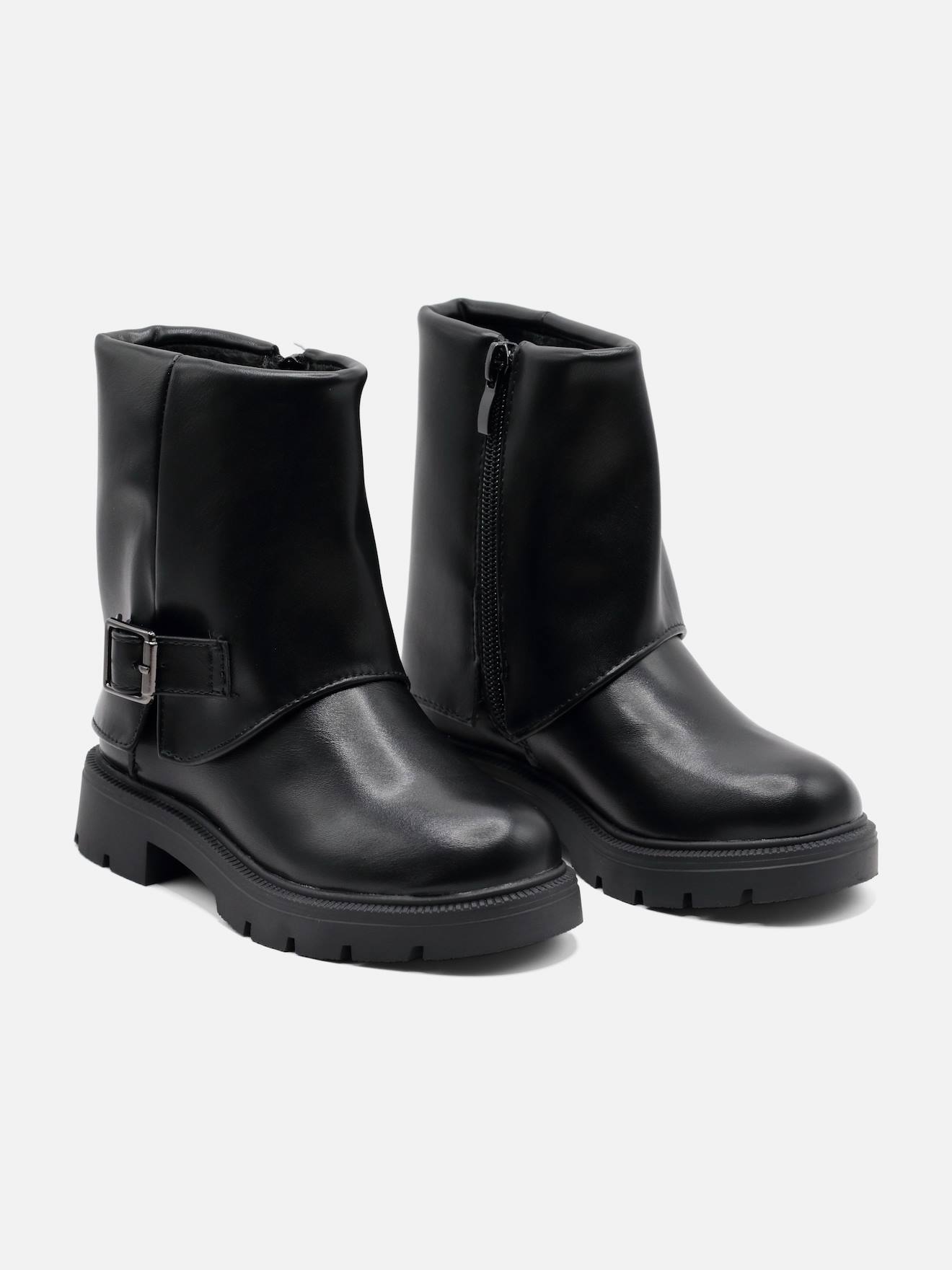 Bottines À Zip Noir