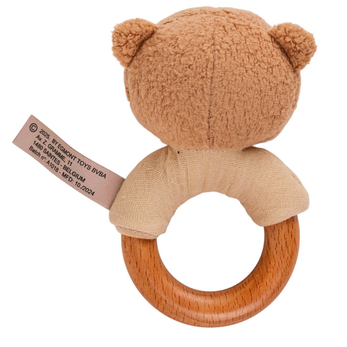 Hochet En Bois Marcel L'ours Beige (Egmont Toys) - Image 1