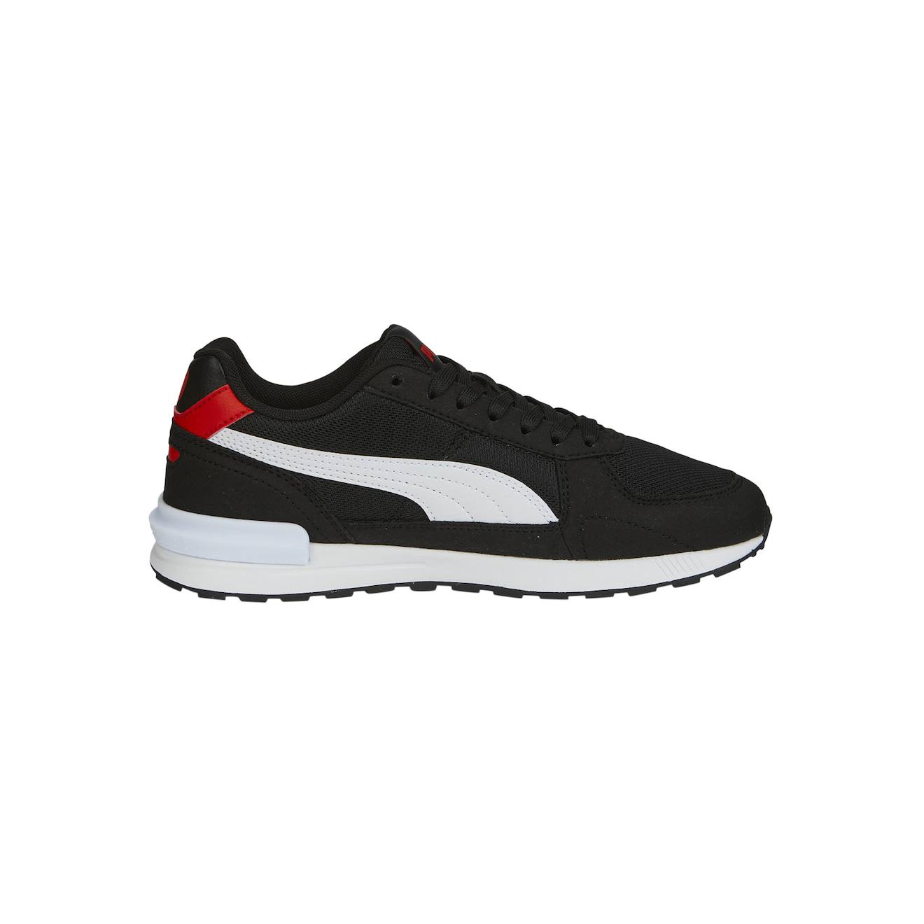 Baskets Basses À Lacets Puma Noir Blanc Puma Rouge