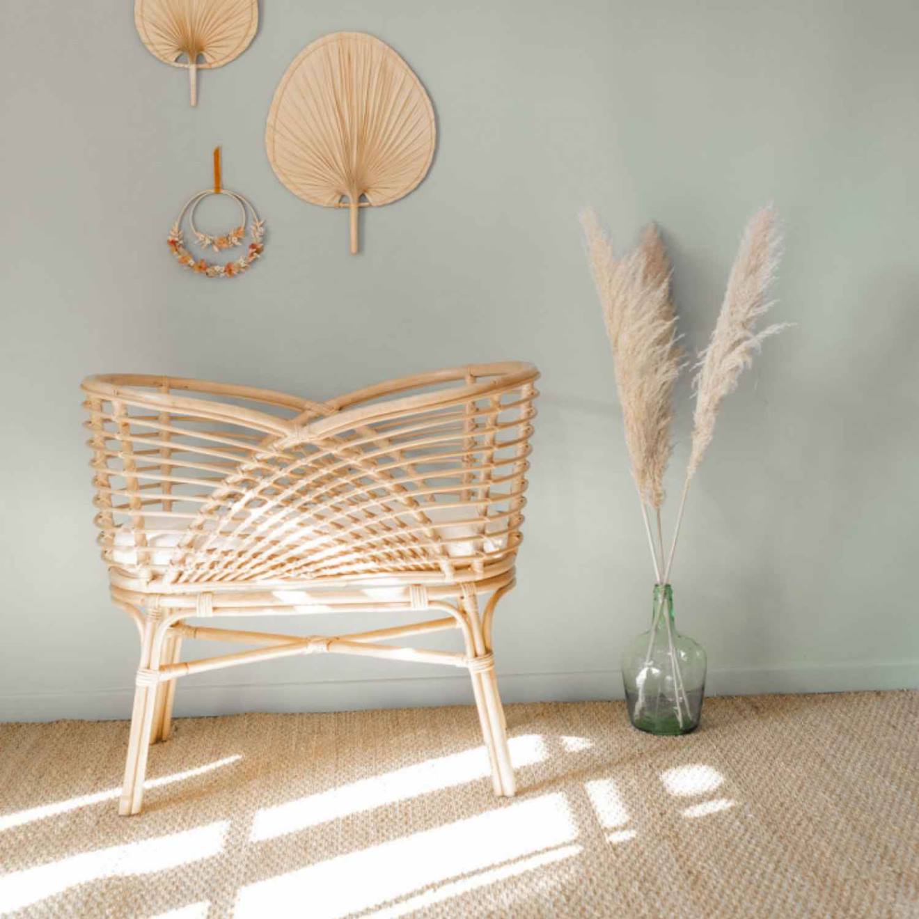 Berceau Bébé Rotin Raja Naturel