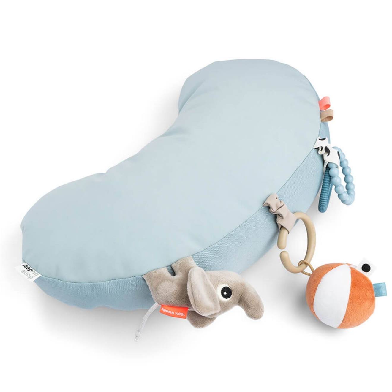 Coussin D'éveil Tummy Time Tiny Farm Vert Bleu (Done by deer) - Image 1