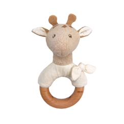 Hochet en bois léonie la girafe  - vertbaudet enfant