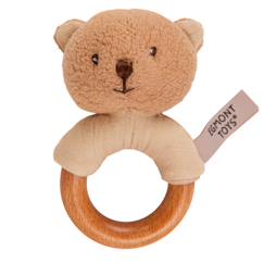 Hochet en bois marcel l'ours  - vertbaudet enfant