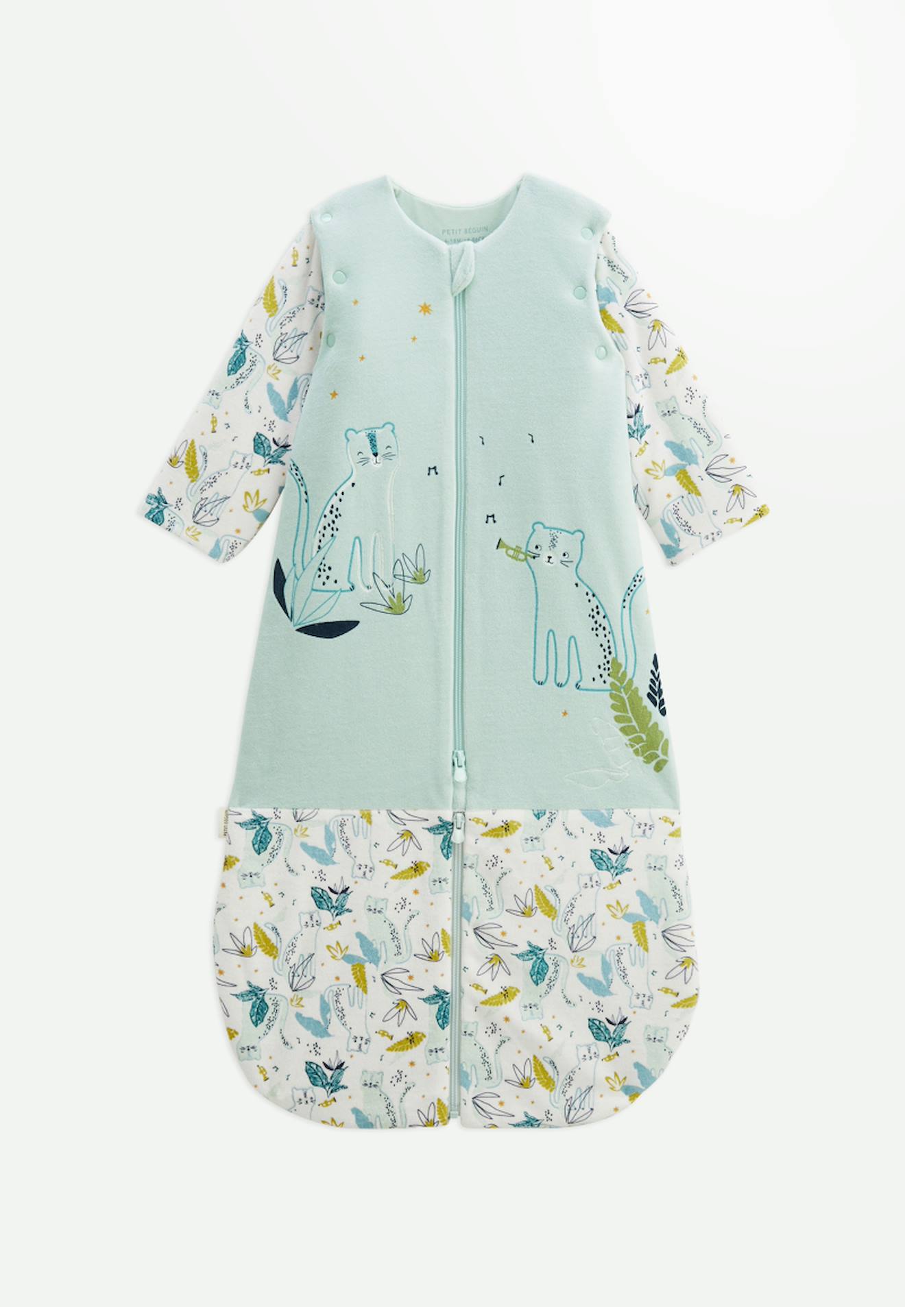 Turbulette Tog 2,5 En Velours Avec Manches Amovibles Et Jambes Séparables Oscar Bleu