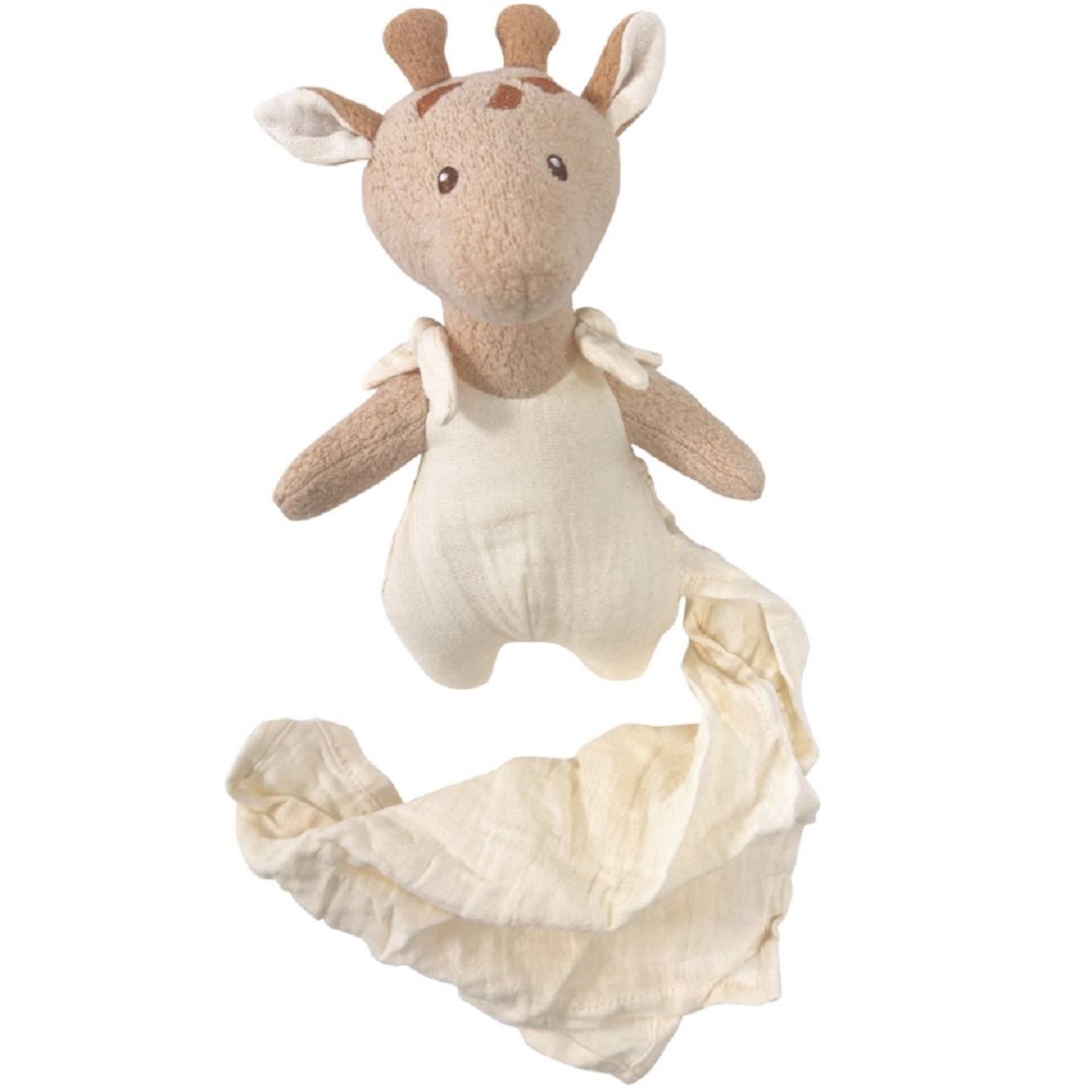 Peluche Léonie La Girafe Et Son Doudou Beige