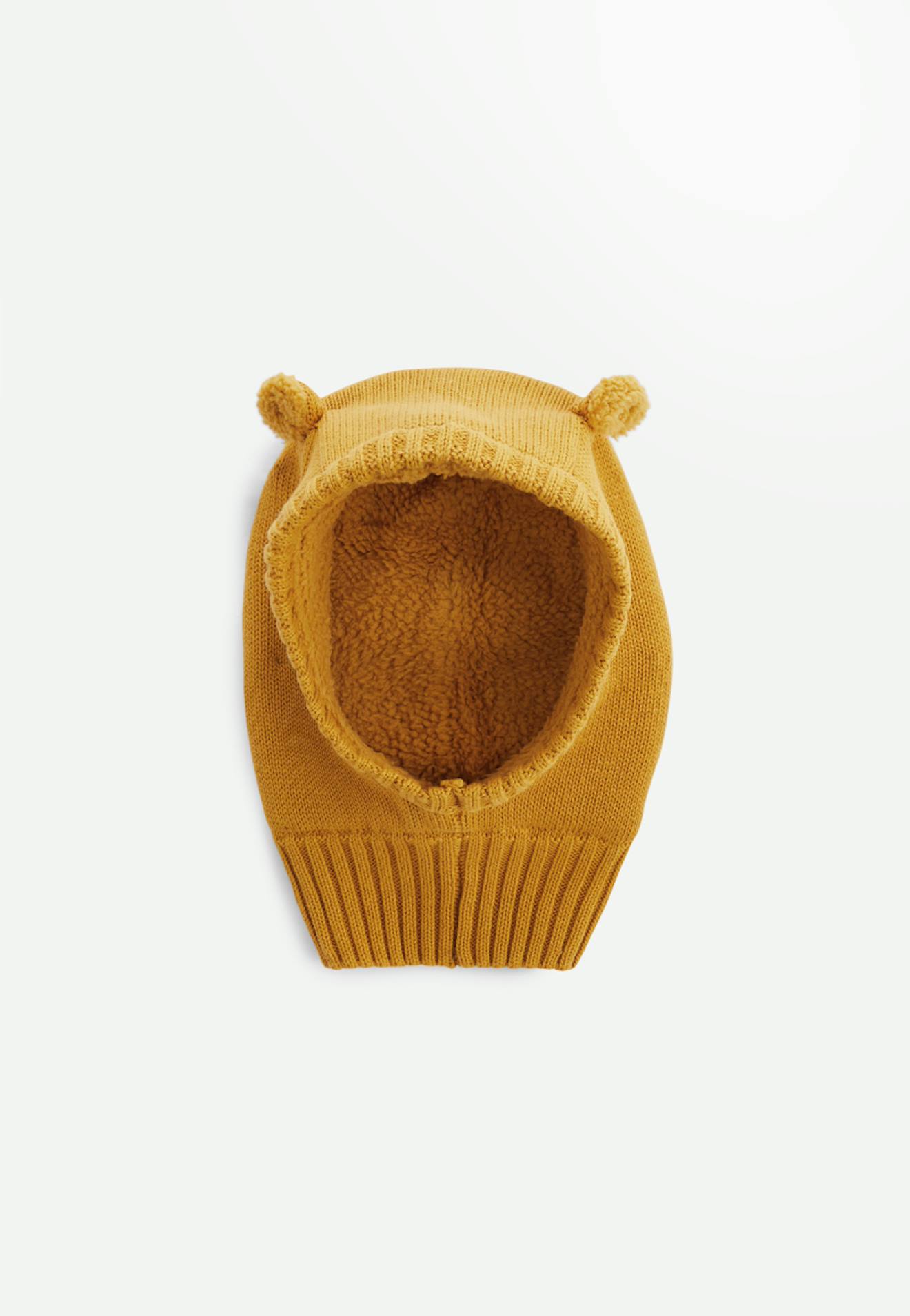 Cagoule Bébé En Tricot Charly Camel