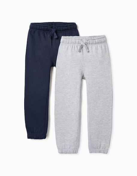 Pack 2 pantalon de jogging peigné  - vertbaudet enfant