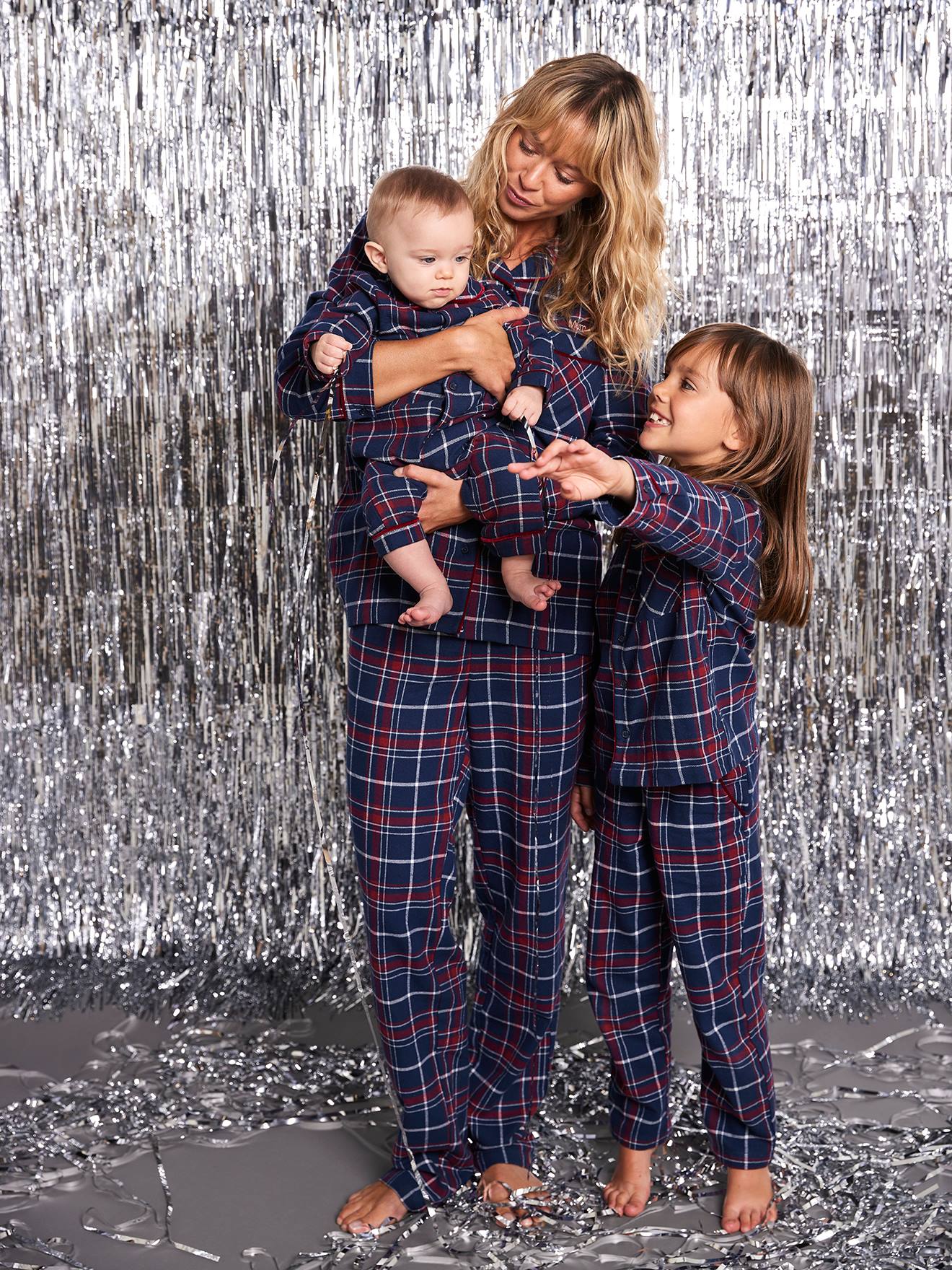 Pyjama femme flanelle nol capsule famille bordeaux 36 €