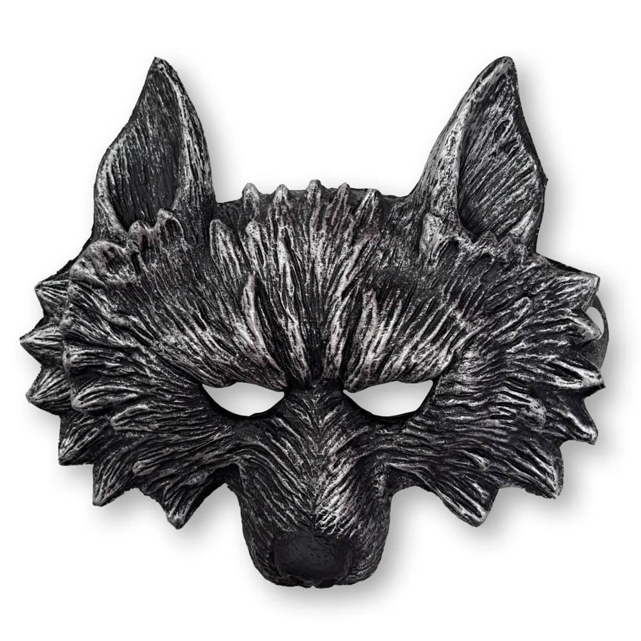 Déguisement Masque De Loup Garou Noir