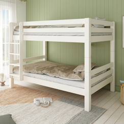 Chambre et rangement-Lit superposé h160 séparable extra-solide en bois massif hercule