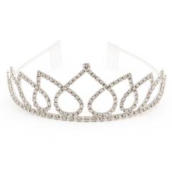 Jouet-Jeux d'imitation-Diadème strass cœur enfant déguisement princesse