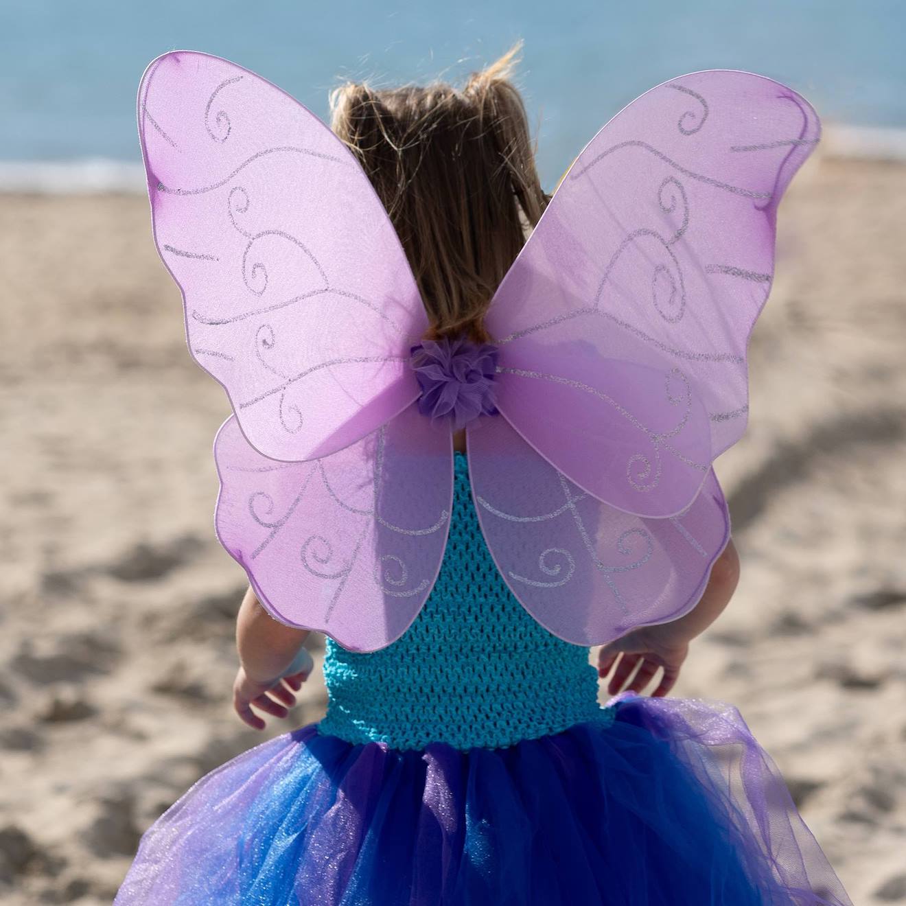 Ailes De Fée Violettes – Costume Cosplay 76x35 Cm, Gaze Légère, Pour Halloween, Mascarade, Fête, Enfant Ou Adulte