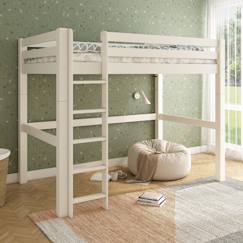 Chambre et rangement-Lit mezzanine extra-solide en bois massif hercule