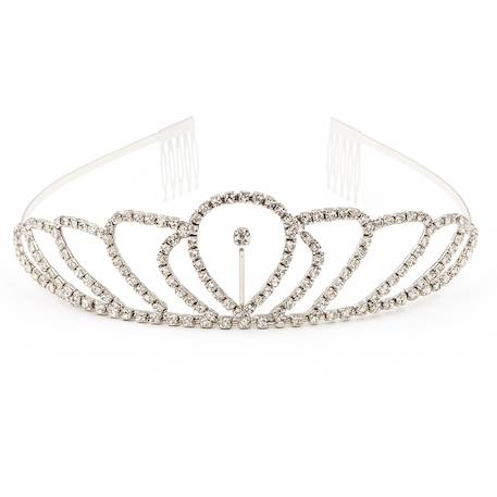 Diadème perle argenté enfant déguisement princesse Argent 1 - vertbaudet enfant 