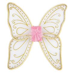 Jouet-Jeux d'imitation-Ailes de fée dorées enfant déguisement princesse