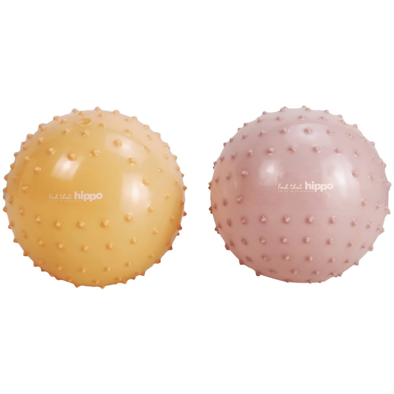 Set De 2 Balles Sensorielles Rose - Jaune