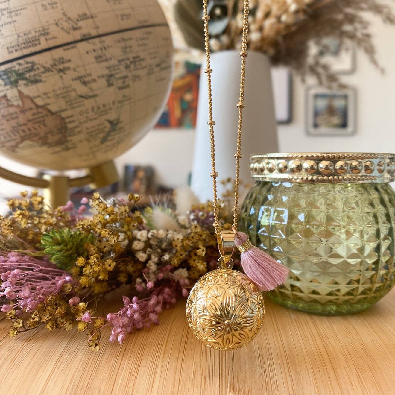 Bola De Grossesse Mandala Rose Or