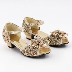 Jouet-Jeux d'imitation-Déguisements-Chaussures de princesse enfant à talon pailletées pour déguisement