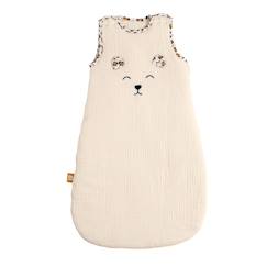 -Gigoteuse bébé hiver en gaze de coton détails léopard