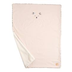 Couverture bébé en velours cotelé et polaire - leopard  - vertbaudet enfant