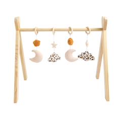 Arche d'éveil bois avec 4 jouets  - vertbaudet enfant