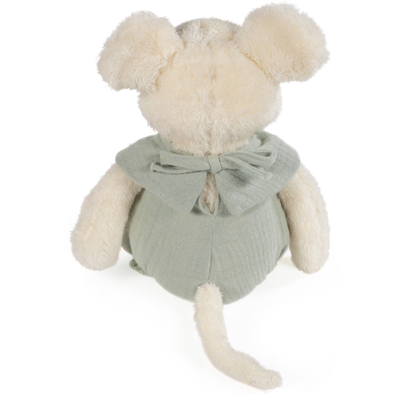 Peluche Souris Poppy Cannelle (25 Cm) Vert D'eau, Écru (Walking Mum) - Image 1